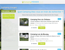 Tablet Screenshot of campingvosges.com